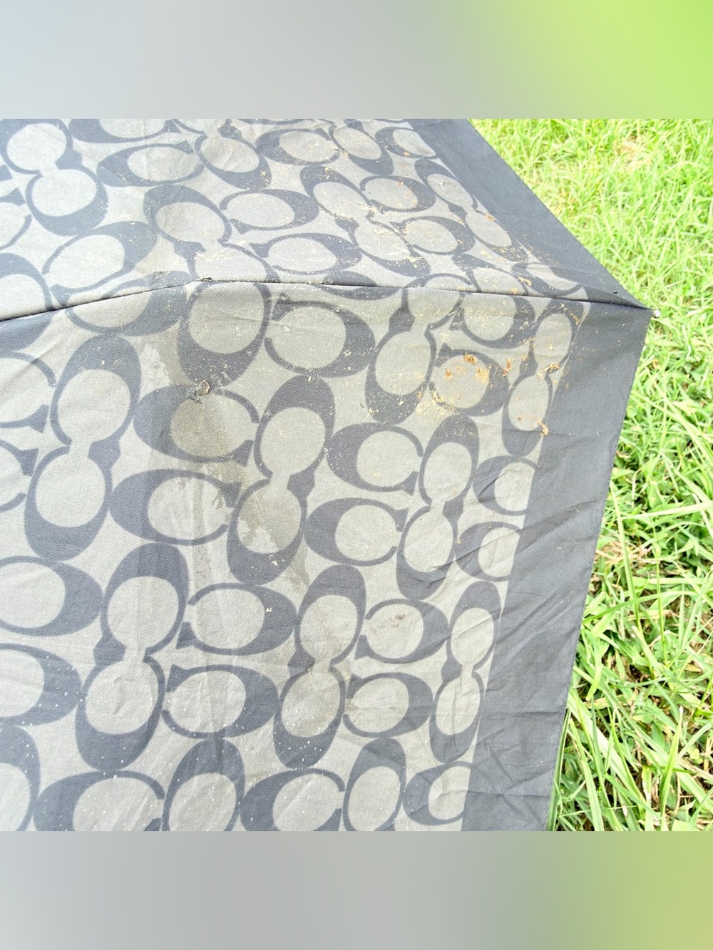Coach Mini Signature Umbrella Graphite - Picture 13 of 16
